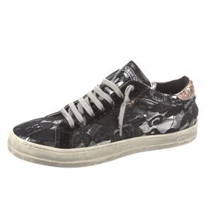 P448 John Floral Lace Leather Low Top Sneakers 40